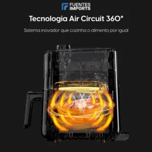 Fritadeira Air Fryer Elgin Facilita Fry 3,5l Potência 1400w Cor Preto - Imagem 5