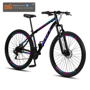 Bicicleta Aro 29 Aço Carbono Freios A Disco Suspensão 21 Vel - Imagem 1