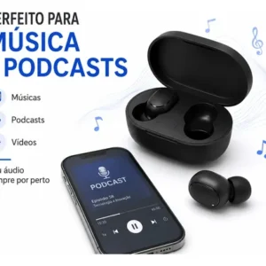Fone De Ouvido Original Xiaomi Redmi Airdots 2 Preto Preto - Imagem 7