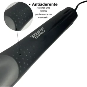Chapinha Prancha Taiff Cerâmica Preta 110v/220v Bivolt Nf - Imagem 4