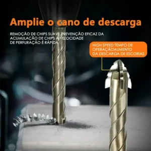 Kit 14 Brocas Excêntrica Serrilhada Ponta Cruzada Tungstênio - Imagem 5
