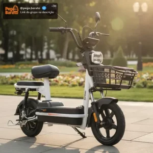 Bicicleta Elétrica Scooter 500w Bateria Removível 48v 15ah cor preto Bikelete Smart MT2 - Imagem 1