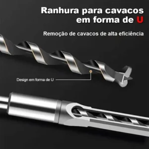 Brocas P/ Furo Quadrado Jogo 4 Peças 1/4 - 5/16 - 3/8 - 1/2 - Imagem 5