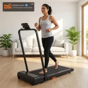 Esteira Ergométrica Led Elétrica Dobrável Casa 12km/h 120kg - Imagem 1