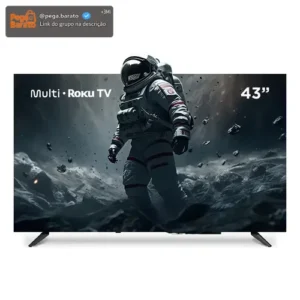 Smart Tv Dled 43 Fhd Multi Roku 3hdmi 2usb Wi-fi Tl056m - Imagem 1