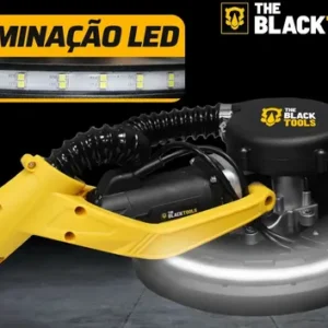 Lixadeira Teto E Parede Telescópica Profissional Com Led E Saco Coletor The Black Tools Btl750 750w - Imagem 6