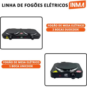 Fogão Elétrico de Mesa Portátil INMA com 1 Boca e Temperatura Ajustável - Imagem 2