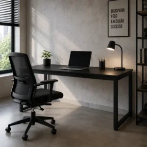 Mesa Para Pc Gamer Industrial 150cm Com Estrutura Em Aço - Imagem 6
