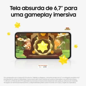 Smartphone Samsung Galaxy A36 5G 128GB 6GB RAM Câmera Tripla de até 50MP Selfie de 12MP IP67 Super AMOLED 6.7'' NFC Recursos AI Android e Segurança Snapdragon - Branco - Imagem 4