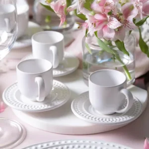 Jogo de Jantar Porto Brasil Cerâmica Ravenna Roma Branco 42 Peças - Imagem 7