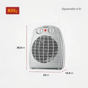 Aquecedor elétrico Mondial Caloventor A-08 branco - Imagem 6