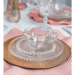 Aparelho Mesa Posta Café Chá 14 A 18 Pçs Bolinhas Pearl Wolf - Imagem 4