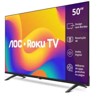 Smart Tv Roku Tv 50 7045 4k Uhd Aoc Bivolt - Imagem 4
