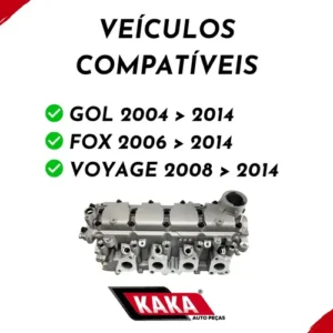 Kit Cabeçote Completo Novo Gol Voyage Fox G4 G5 G6 1.0 Ea111 - Imagem 4
