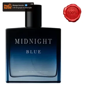 Perfume Masculino Midnight Blue Alta Fixação Fero Blue 100ml - Imagem 1