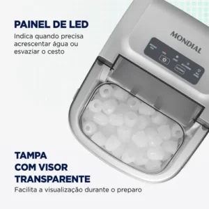 Máquina de Gelo Turbo Ice Premium, Mondial, 130W - MG-12-GI - Imagem 6
