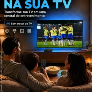Smart Box 4K Android Tv Transforme Sua Tv Em Smart 2 Gb RAM 16 GB de Armazenamento Android Netflix Prime Video Play Store - Imagem 7