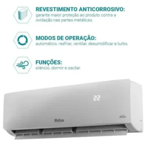 Ar Condicionado Inverter Philco 9000 Btus Frio 220v Pac9ft - Imagem 9