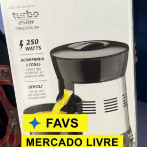 Extrator de Sucos E-10 Turbo Premium Com Potência De 250W Cor Preto e Inox Mondial - Imagem 2