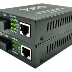Conversor Mídia Fibra Óptica Gigabit Rj45 1000mb Par A+b - Imagem 6