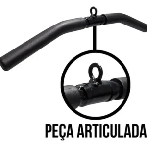 Barra Curva Triceps Pulley Puxador Profissional Academia - Imagem 5