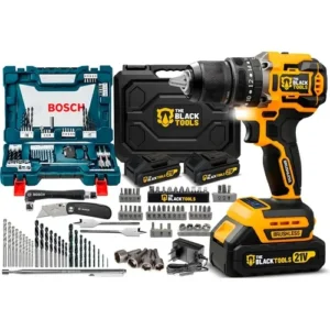 Parafusadeira Furadeira Impacto Brushless + Kit Bosch 68 Pçs - Imagem 1