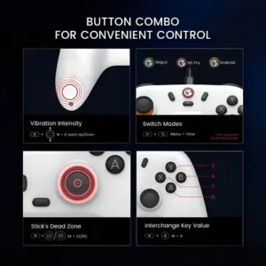 Gamesir T4 Nova Lite - Gamepad sem fio para PC/Ns, cor roxa, espaço, roxo - Imagem 10