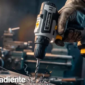 Parafusadeira Furadeira Sem Fio A Bateria 12V 3/8 Pol. 10mm Gradiente Profissional Com Maleta Brocas e Bits - Imagem 3