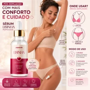 Lisinha Sérum Popozuda Pós Depilação Pele Macia Pelos Finos - Imagem 4