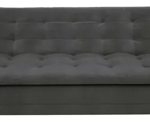 Sofá-cama 3 Lugares Casal Premium Suede Cinza Cinza Florido - Imagem 7