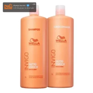 Wella Kit Nutri Enrich Shampoo 1l+condicionador 1l - Imagem 1