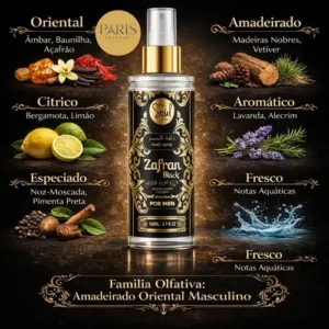 Body Splash Arabe C/4un 200ml Perfume Masculino De Luxo - Imagem 5