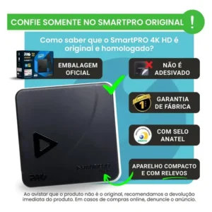 TV Box Proeletronic SmartPro PROSB-3000 4K, com Android 10 e 16GB - Imagem 8
