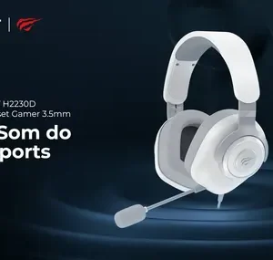 Fone Headset Gamer HAVIT H2230d P2 P3 3,5MM Microfone Removível Consoles PC Preto - Imagem 5