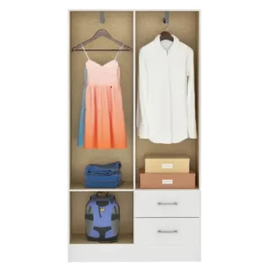 Guarda Roupa Solteiro 4 Portas 2 Gavetas Panamá 170cm Rp4020 Branco - Fellicci Móveis - Imagem 4