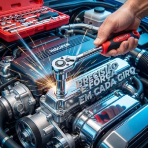 Kit Chave Catraca Soquete 46 Peças Indufer em Cromo Vanádio, para Manutenção de Carros e Motos - Imagem 4