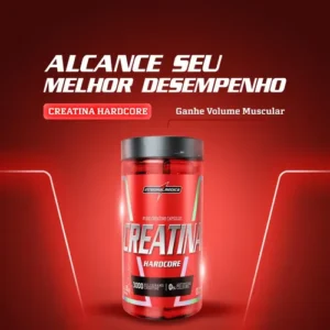 Creatina Hardcore 100% Pura 120 Capsulas Energia e Força - Integralmedica - Imagem 3