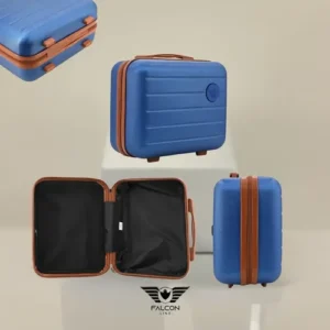 Kit Bolsa Mala Viagem Frasqueira Tamanho Pequeno com rodinha para 10kg Cor Azul-escuro - Imagem 3