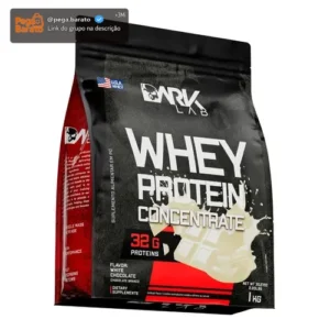 Whey Protein Concentrado 1kg Chocolate Branco Dark Lab - Imagem 1