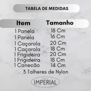 Conjunto de panelas antiaderente 10 peças Coffee cappuccino Imperial - Imagem 4