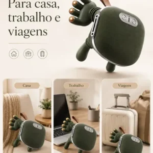 Massageador Elétrico Pescoço Ombros Mãozinha 3d Aquecimento - Imagem 9