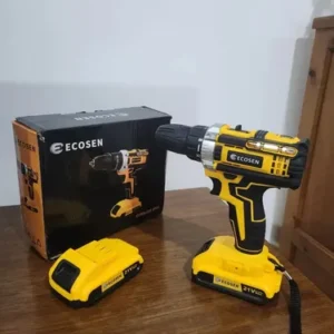 Ecosen Parafusadeira Furadeira Sem Fio 8Ah Bateria Duas Baterias Amarela 60hz - Imagem 11