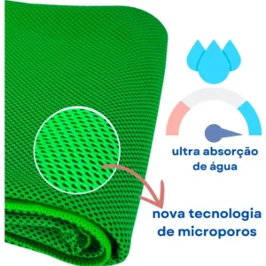 Toalha Microfibra Alta Absorção Grande 150 X 80 Cm Com Bolsa - Imagem 2