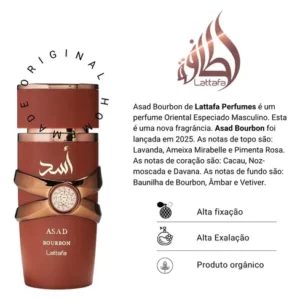 Perfume Árabe Asad Bourbon 100ml Lipx - Imagem 2