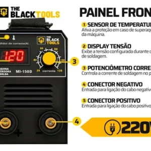 Máquina Solda Inversora Eletrodo 120a Mma/tig Elétrica 220v - Imagem 6