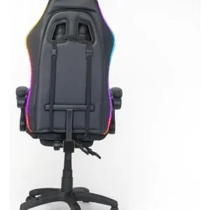 Cadeira gamer e escritório x-ray fit com led rgb ergonômica cor preta material do estofamento couro sintético - Imagem 6