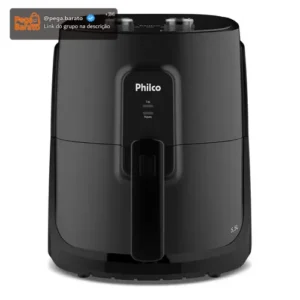 Air Fryer Philco 5,5l Cesto Quadrado 1500w Paf55a Cor Preto - Imagem 1