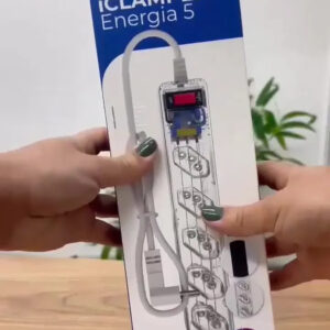 Filtro de linha de 5 tomadas Clamper iClamper Energia 5 cor transparente comprimento do cabo de 1m - Imagem 8