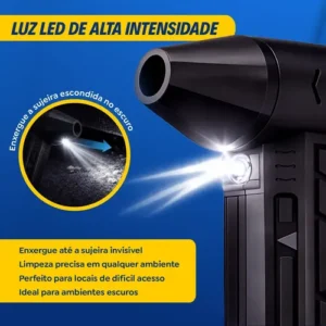Mini Ventilador Soprador Ar Turbo 130000RPM Sem Fio Recarregável USB 3 Níveis Jato Forte Portátil Multiuso Limpeza Teclado Carro Acende Churrasqueira Simake - Imagem 9