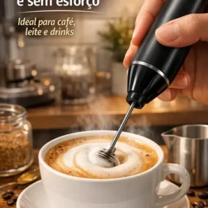 Mini Mixer Misturador De Bebidas Elétrico 2 Em 1 Portátil Recarregável Mexedor De Ovos Whey Leite Café Espuma Shake Drinks Capuccino Suco Comica - Imagem 4